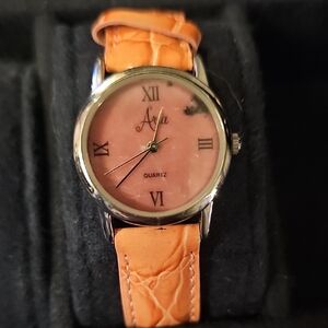Aria Quartz Watch with Pink Strap